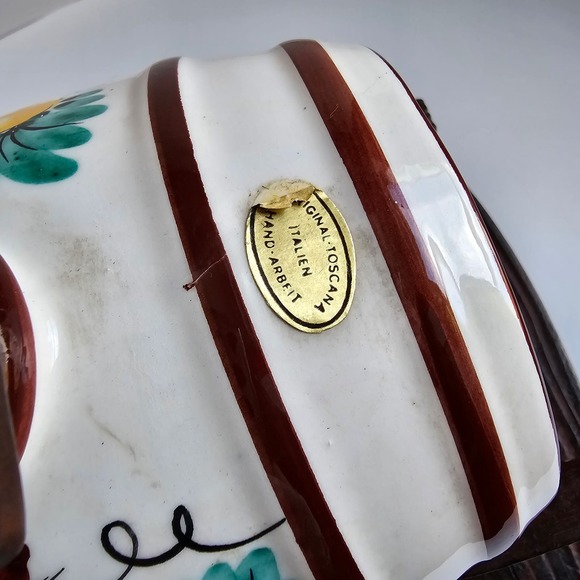 Ceramic Cask Liquor Keg Barrel Vintage Handpainted German - Picture 7 of 9